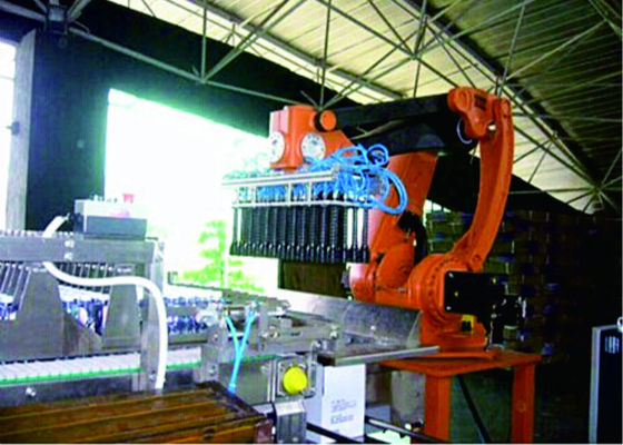 Porcellana Alta velocità automatica robot di controllo dello SpA della macchina dell'imballatore di caso per le bottiglie della bevanda fornitore